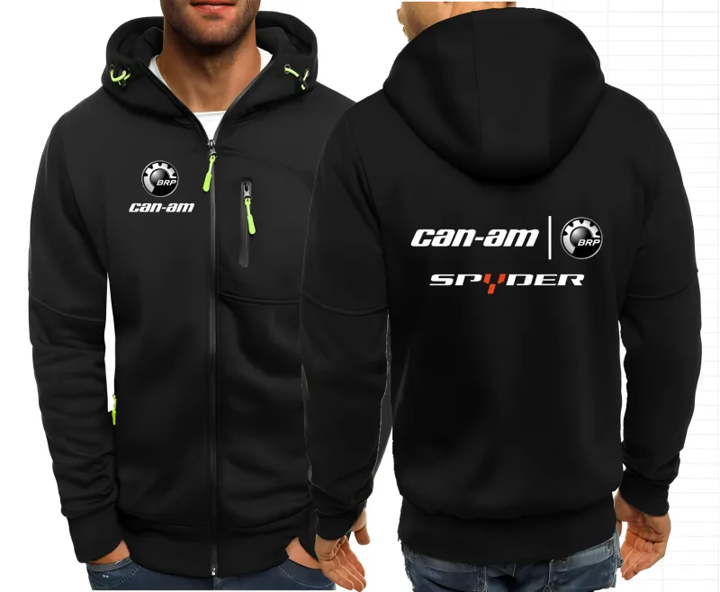 Can Am Off Road Brp Atv Komutanı Utv Outlander Hoodie Rahat Hoodies Tişörtü erkek CanAm Zip Hoodies Kazak Erkek Üst