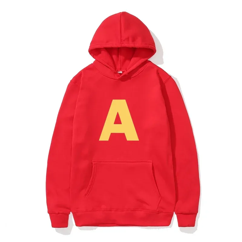 Alvin and The Chipmunks_ The Squeakquel's Pullover Donna Manfashion Felpa con spalla abbassata disponibile per la felpa con cappuccio Best Friend