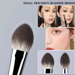 1/2 Buah Kuas Perona Pipi Hati Persik Bubuk Krim Perona Pipi Cair Kuas Rias Perona Pipi Datar Kecil Yang Tepat Alat Rias Kuas Perona Pipi