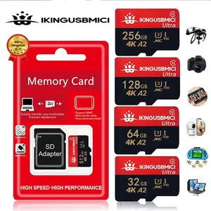 Bộ nhớ Chất lượng đáng tin cậy 32/64/128/256/512gb Mini Điện thoại thông minh bền bỉ Cao Micro Ban đầu 10 thẻ Flash Class Tf Chất lượng nhanh U3