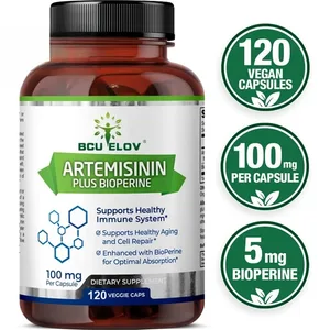 Artemizyna o wysokiej absorpcji 100 Mg maksymalizuje wchłanianie składników odżywczych, wspomaga naprawę komórkową i wzmocnienie odporności 120 kapsułek