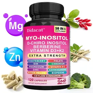 Inositol and D-Chiro-Inositol Vitamin D3+K2 Capsules Support Women's Health Balance Heart Health Promote Skin and Hair Health