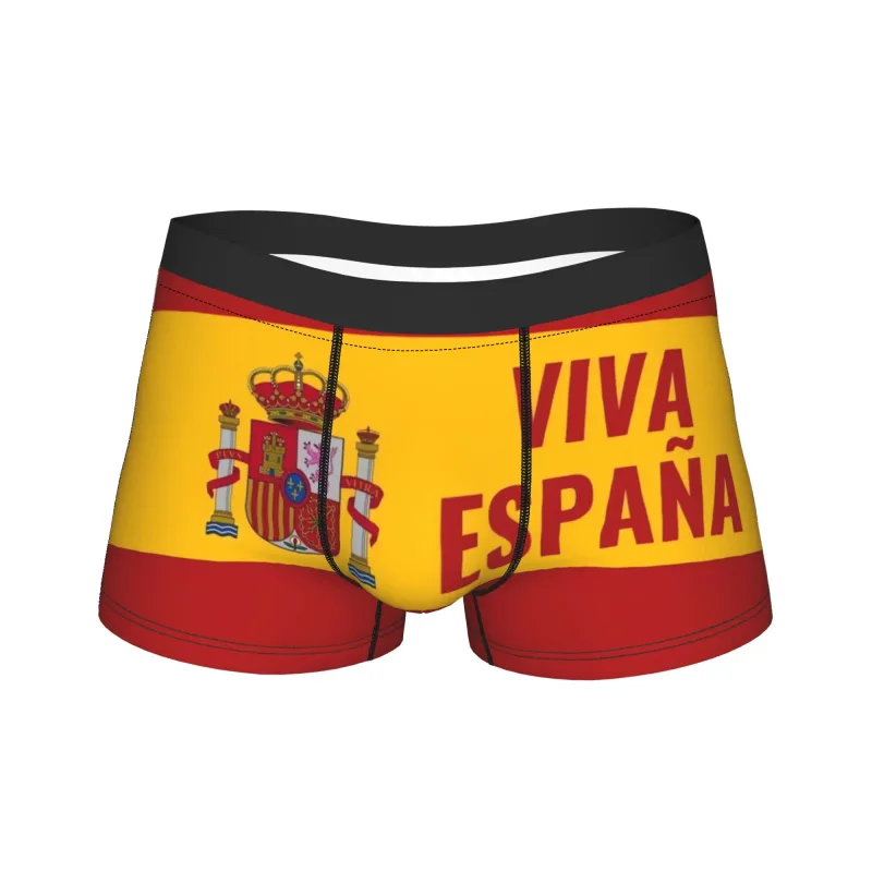 Espagne Vox drapeau sous-vêtements hommes Shorts slips respirant Boxershorts offre spéciale douane surdimensionné caleçon