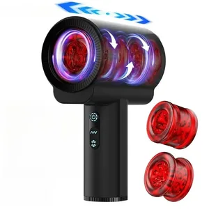 Automatic Thrusting Rotating Vibrating Male Masturbator Blowjob Sex Glans Massager Penis Vibrator Pussy Adult Sex Toys for Men