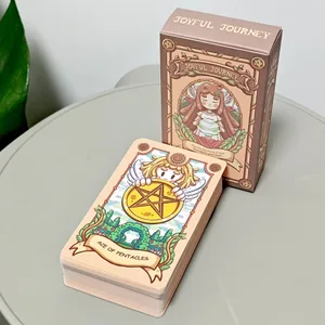 10.3*6cm Joyful Journey Tarot Rider-waite System Cartoon Cute Tarot Deck 79 Pcs Cards (includes 1 Special Card)
