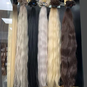 Human Hair Flat Tip Extension Remy Hair18-30inch Real Remy Silky Straight Black Brown Pre Bonded Keratin Fusion Hair