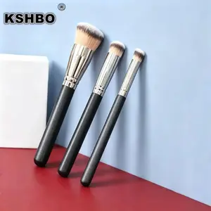 Set Kuas Rias Wajah 1/3 Buah - Concealer Foundation Bedak Krim BB Perona Pipi - Alat untuk Produk Cair dan Bedak