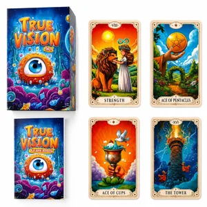 True Vision Tarot Card Deck | 78 Rider-Waite-Inspired Cards with a Guidebook for Daily Guidance Love Career