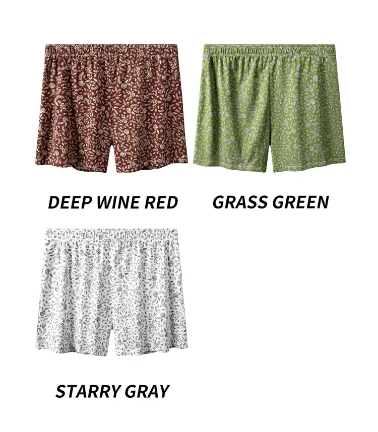 MiiOW 3/4/6 Stücke Baumwolle Atmungsaktive Männer Unterwäsche Boxer Rose Print Mann Unterhose Hautfreundliche Weichheit Herren Höschen Boxer Briefs
