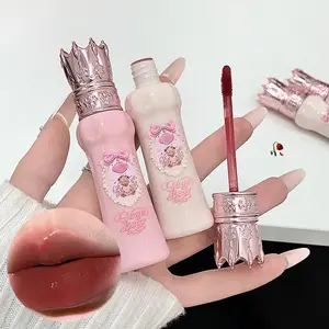 Gege Bear Milky Soft Lip Cream Velvet Matte Lip Glaze Waterproof Long Wear Non-Drying Lip Makeup