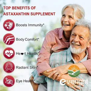 Astaxanthin Supplements 24 mg Čerstvý zdroj mikrořas Hroznový olej Ashwagandha - Antioxidanty pro zdravou pleť Stárnutí očí