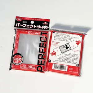 Buste per carte KMC da 100 pezzi Buste per carte collezionabili trasparenti Vestibilità perfetta Carte da gioco da tavolo di dimensioni standard Protezione esterna 64x89mm