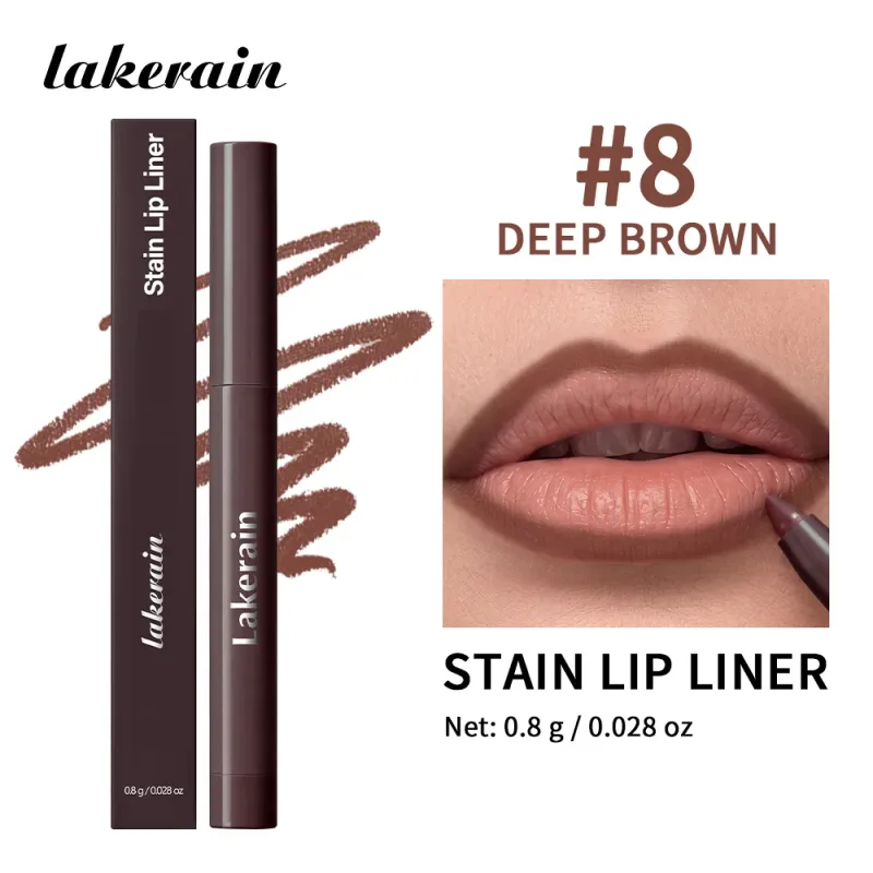 Cream Lip Liner Long Lasting Wear Waterproof Sweat-resistant Fast-setting Rich Pigmented Color Smooth Matte Texture Lip Liner