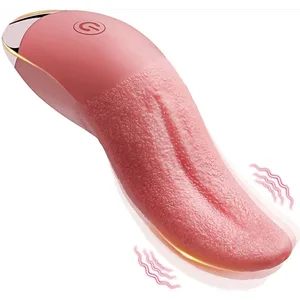 ویبراتور واقعی لیس زبان برای زنان G Spot Clitoris Nipple Stimulator Blowjob Vagin ماساژور استمناء اسباب بازی های جنسی بزرگسالان