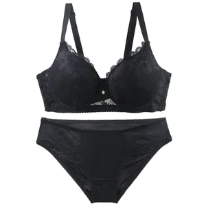 DaiNaFang Gather Anti Side Breast Bra Sets Thin Mold Cup Underwear For Women Breathable Sweat Absorption BC Lingerie