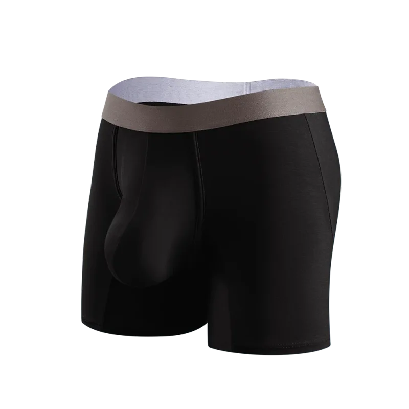 Grand sac pantalon d'angle plat, sous-vêtements longs pour hommes, short de sport
