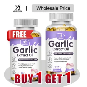 Buy 1 Get 1 Free! Pure Garlic Extract Oil Supplement para sa Heart Health Cholesterol at Blood Pressure Immune System Booster