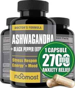 แคปซูล Ashwagandha ออร์แกนิกส่งเสริมการต่อต้านความเครียดการสนับสนุนอารมณ์ตามธรรมชาติและการสนับสนุนโฟกัสอาหารเสริมพลังงานธรรมชาติ Unisex