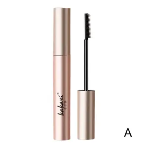 Máscara de pestañas resistente al agua, máscara de fibra de seda, extensiones de pestañas negras largas y rizadas, cosméticos de maquillaje de ojos no aglutinantes