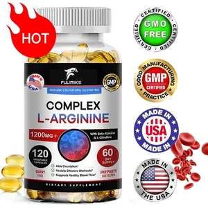 L-Arginine Nitric Oxide Supplement Helps Build Muscle and Supports Blood Flow Circulation Nutrient Delivery and Pumping