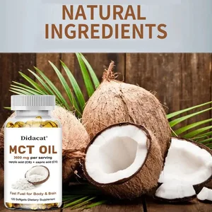 کپسول Pure MCT Oil 3000mg مکمل کتو از نارگیل C10 و C8 Brain Fuel Non-GMO و مکمل غذایی بدون گلوتن