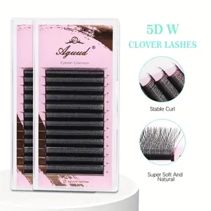 2D 3D 4D 5D W รูปร่างอัตโนมัติดอก Premade แฟนขนตาธรรมชาติ Soft Lashes แต่งหน้า Cilia