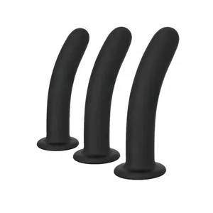 Anal Butt Plug 3 mides Anal Plugs d'entrenament Dildos simples amb ventosa forta Joguines sexuals anal per a principiants a usuaris avançats